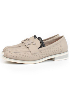 06-PDJ72-2 GRAY/GREEN Туфли женские (натуральная кожа)