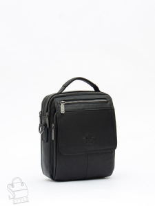 Сумка мужская кожаная 99888Z black Zinimsk в Новосибирске