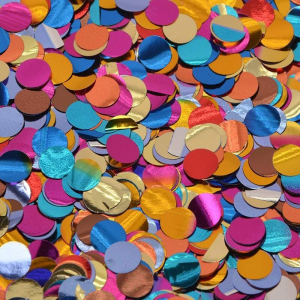 В01505-1 Конфетти круг фольг.ассорт