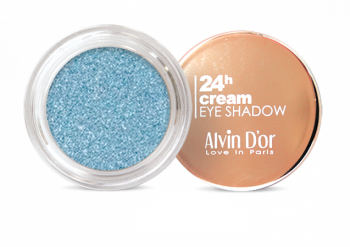 Тени для век 24h Cream EyeShadow Alvin D`or голубой 02 Голубое облако ровный и насыщенный цвет