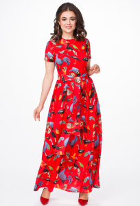 Платье Melissena 978 красный