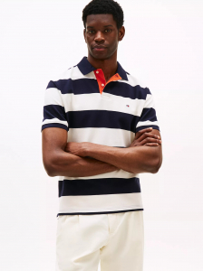 Relaxed Fit Rugby Stripe Polo