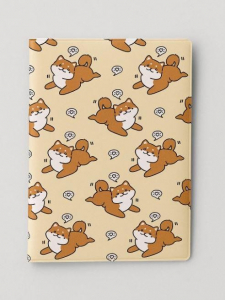 Обложка для паспорта Аниме «Many shiba inu love»