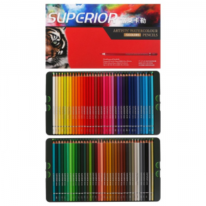 Карандаши цветные акварельные 72 цветов, в картонной коробке WCP-72