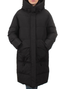 709 BLACK Пальто зимнее женское (холлофайбер 200 гр.)