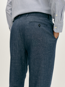 Брюки со льном