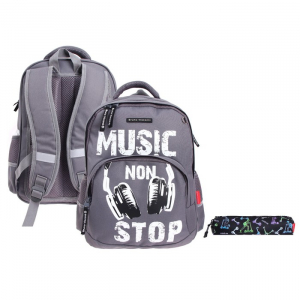 Рюкзак молодежный Bruno Visconti 40?30?17 см, Music, пенал в подарок