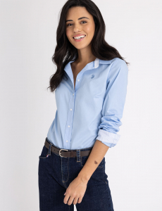SOLID STRETCH POPLIN SHIRT