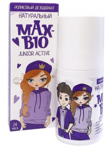 Подростковый натуральный дезодорант MAX-BIO «JUNIOR ACTIVE» 50мл
