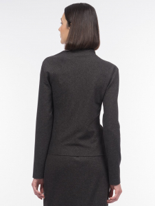 Асимметричная блуза с длинным рукавом