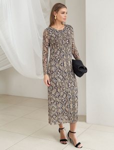 Платье из сетки с подкладкой