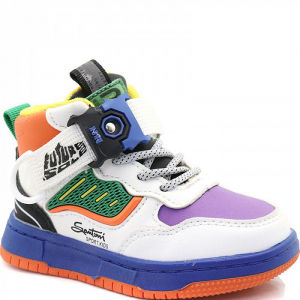 RV907-1-4 цветн Ботинки деми для девочек (23-28)/8