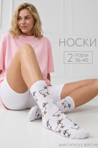 Носки женские Гуси (набор 2 пары)