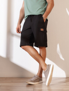 Шорты-карго из легкого футера