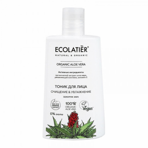 Ecolatier Тоник для лица Очищение & Увлажнение Organic Aloe Vera 250 мл