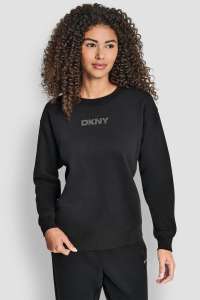 RHINESTONE LOGO NOLITA CREW NECK SWEATSHIRT