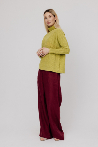 Джемпер из льна 4-269Vхризолит