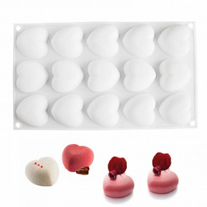 Форма для муссовых десертов Cupido 15 ячеек, Silikolove