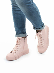 04-YSN2285-5 PINK POWDER Ботинки женские зимние (натуральная и искусственная кожа, шерсть)