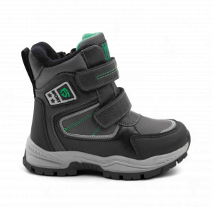 Ботинки мембранные на меху А6671-3 серые