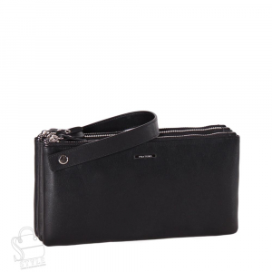 Клатч мужской кожаный 20935 black Pratero