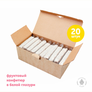 Батончик  глазированный с фруктовой начинкой (65гр) 20шт