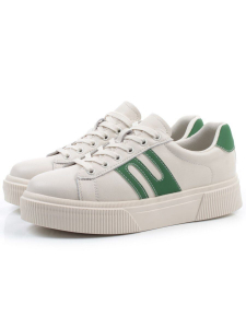 03-YC380-2 BEIGE Кроссовки женские (натуральная кожа)