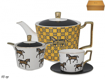244-008 Чайный сервиз 16пр. 250 мл в под.уп.(х4) Фарфор