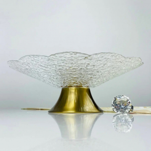 588-712 Конфетница 18см на ножке в под.уп.(х12)Стекло