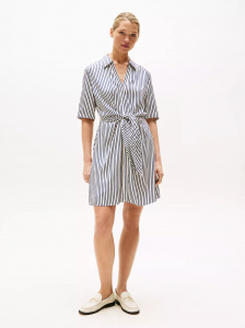 Knotted V-Neck Dress