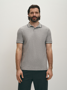 Поло из хлопкового трикотажа