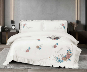 КПБ EFOR COTTONI с одеялом с вышивкой 