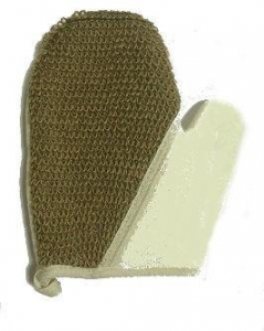 Мочалка чеширка №51 рукавица лен