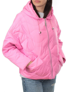 23-061 PINK Куртка оверсайз демисезонная женская (синтепон 100 гр.)
