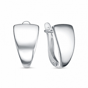 Серьги родированные серебро 925*