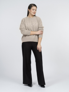 Джемпер с вышивкой из 100% шерсти мериноса