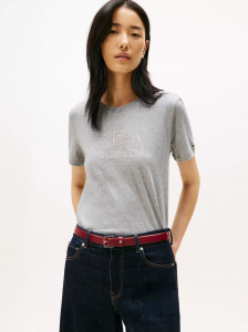 Embroidered Crest Banner Logo T-Shirt