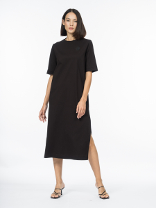 Платье-футболка из 100% хлопка с декором