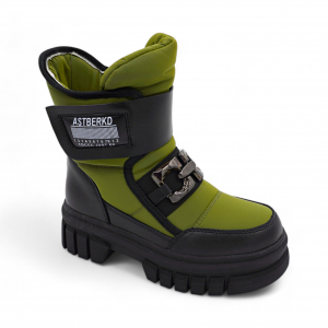 Дутики А5007-9 зеленые п/п