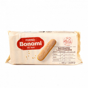 Палочки Савоярди Bonomi 200 гр одноцветные (ваниль)