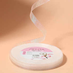 Лента парчовая, 10 мм, 23±1 м, голографическая