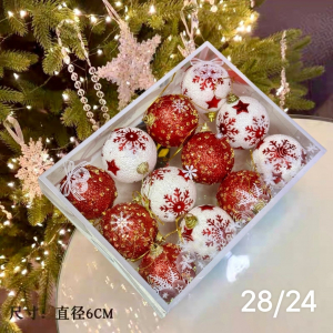 Набор новогодних шариков (6 см)