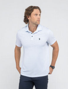 WHITE LABEL JACQUARD POLO SHIRT