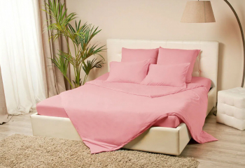 Пододеяльник трикотаж розовый