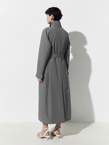 Тренч прямого силуэта