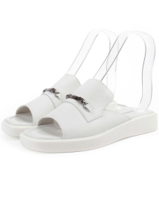 08-PEA115-1 WHITE Босоножки женские (натуральная кожа)