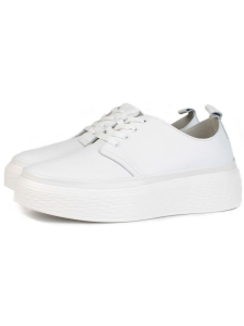 05-PDF88-1 WHITE Кроссовки женские (натуральная кожа)