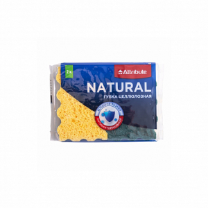 Губка NATURAL целлюлозная 2шт