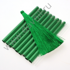 Кисточки для штор 9 см 600 нитей 10 шт зелёные 14
