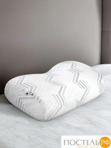 SleepiX МИОКО бел Подушка анатомическая 57х35х9,5, 1 пр., плстр/пенополиуретан